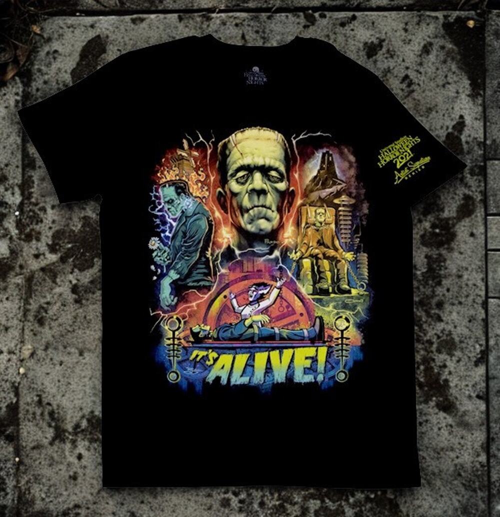 Universal Horror Nights 2021 Frankenstein Artist Series Shirt 3XL Halloween